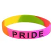 Pulseira de arco -íris de silicone 13 Design LGBT Party Favor Favory Pulseira Colorida Pride Pulseiras DHL DIGNIAÇÕES GRATUITAS S S S