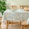 Tableau de style ethnique Tissu coton et nappe en lin.