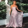 Partykleider erröten rosa trägerloser Abschlussball funkelnder Pailletten einer Linie Mädchen formale Kleid glänzende Abendkleider Prinzessin Besonderer Anlass