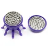 2024 Nouveau octopus 56 mm Metal Herbal Herbal Herbing Grinder pour fumée manuelle manuelle épice à la main poivr