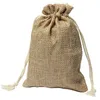 Sacs de rangement des sacs de jute de jute de jute vintage des mariages favori