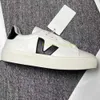 Casual 2005 French Brazil Green Earth Green Low-carbon Life V Organic Cotton Flats Platform Sneakers Women Classic White Designer Shoes Mens Trainers d5