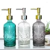Liquid Soap Dispenser WHYOU 1piece Glass Bottle Hand Washing Emulsion Retro Bathroom Decoration Accessories