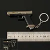 Mini Small Gun Pendant 1: 3 Nylon Pistol Gun Model Semi Legering TTig34 Metalen sleutelhanger afneembare hanger zonder te schieten