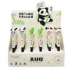 PCS / lot kawaii panda effacable gel de presse stylo mignon 0,5 mm blue encre stylos neutres pour les fournitures scolaires de bureau