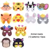 Fête Favor Birthday Safari Animals Favors Anneaux Masks Mini Animal Toys For Kids Little Jungle Gift Girls / Boys