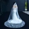 Cabelo de casamento V22 V22 1 Véu de noiva com penas véu de casamento da catedral de luxo com acessórios de cabelo de noiva medine
