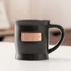 Mugs Creative Ceramic Copper Mug Office Cup Classic Black And White Water