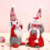 Suministros de día Valentine Plush Gnomes Decoración de la fiesta Sr. Sra.