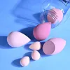 Outils de maquillage féminin maquillage facial Sponge Beauty Cosmetics Cosmetics Combination Wet and Dry Powder Sponge for Basic Corceler Mixing Tool 7 Pieces / Set D240510
