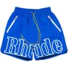 Designer Rhude Shorts Summer Fashion Beach Men de alta qualidade Wear Red Blue Black Purple Pants Pants Mens S M L XL 01
