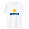 Les gilets pour hommes personnalisent les hommes ou les femmes France T-shirt en coton peigne