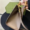 Sac à bandoulière en cuir en cuir en cuir double lettres solids en hasp