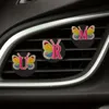 Interiördekorationer Fluorescerande brev Butterfly Cartoon Car Air Vent Clip Outlet Clips Fräschare per balsam Drop Delivery OTX0O