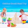 Sand Play Water Fun Childrens Beach Bucket Foldbar Beach Toy Portable Play Summer Beach Water Game Telescope Bucket Childrens Toy Multi-Purpose Storagel2405