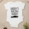 Rompers Dads racing partner baby Onesie summer O-neck short sleeved baby boy clothing simple and comfortable cotton cheap baby clothingL2405