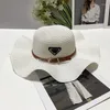 Wide Brim Hats Womens Designer Ruffled Straw Hat Fashion Knitted Cap For Men Woman Caps Summer Bucket Outdoor Beach 12 Styles