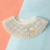 Bibs Burp Cloths Waterproof baby bib round neck Saliva towel Burp cloth baby feeding apron newborn accessories d240513