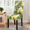 Couvre-chaise Série de plants de style rustique Stretch Spandex coussin de coussin à l'épreuve de la saleté