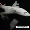 Skala 1 400 Metallflugzeuge Replik Emirates Airlines A380 B777 Flugzeug Diecast Model Luftfahrtebene Sammlerspielzeug für Jungen 240510