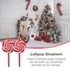 Dekorativa figurer 4 datorer Lollipop hänge kök dekor juldekorationer träd hem xmas godis plast godis träd