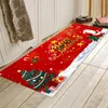 Mattor god jul dörrmatt flanell icke-halksäkerhet inomhus golvdörr mattan matta mattan för hemrum xmas festdekor 16x47in
