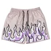 Shorts masculins Nouvelles marques de mode Flame Fitness Sports courir les cheveux de basket-ball sèche rapide H240513