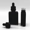 30 ml Black Grosted Glass Liquid Reacent Pipette Pipette Propuls Prise en compte Square à huile essentielle Conteneur de parfum Spruu Ngqdj