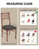 Couvre-chaise Couvre le coussin de siège géométrique noir de style marocain Stretch Stretch Cabinet Holbovers for Home El Banquet Living Room