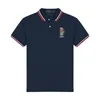 Brand de polos masculin Classic classique de golf masculin alphabet broderie Signe T-shirt à manches courtes coton high street rapide sèchement respirant Business Casual Wear Men's Top