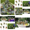 Other Home Garden 6Pcs/Lot Fairy Accessories Outdoor Indoor 6Pcs Miniature Fairies Figurines For Pot Plants And Mini Lawn Decorati Dhcou