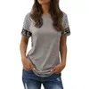 Solide t -shirt vrouwen eenvoudige stijl T -shirt voor dames o nek dagelijkse pullover vrouwelijke mode korte mouw y2k kleding 240506