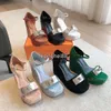 Women Top Quality Leather Fashion Sandals Luxury Designer Wedges Classic Metal Buckle Solid Summer High Heels Casual Buckle Open Toe Dress Shoes With Box