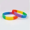 Pulseira de arco -íris de silicone 13 Design LGBT Party Favor Favory Pulseira Colorida Pride Pulseiras DHL DIGNIAÇÕES GRATUITAS S S S