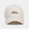 Ball Caps Four Seasons Cotton Hello Letter Broidery Cap Baseball Cap ajusté Snapback Outdoor Chapeaux pour hommes et femmes