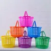 Happy Egg Holiday Decorative Easter Plastic Gift Storage Bucket Hand Picking Basket New