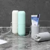 Bouteilles de rangement créatives nordics voyager portable brosse à dents tasse de dentifrice de salle de bain boîtier de boîtier