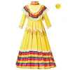 Tweede stuk kleding Carnival Holiday Lange Mouw Traditionele Mexicaanse volksdans Boho Q240511