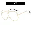 Okulary przeciwsłoneczne dla kobiet projektantki najwyższej jakości oko za vintage kobiety puste okulary przeciwsłoneczne różowe okulary przeciwsłoneczne metalowe lustro luster