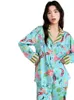 Pyjama Soft et Summer Soft Femmes Bouton Set Open Open Fleep Fleece Femmes 2 pièces Pajamas pour femmes imprimées de haute qualité 240511