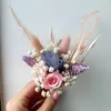 Kwiaty dekoracyjne mini suszony kwiat bukiet nieśmiertelne róży ślub boutonniere dla mężczyzn boho dekoracja rustykalna dekoracje domu