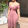 Koktajlowy sukienka na imprezę w zakresie plus 2021 vestidos de gala seksowna kobiety krótka sukienka wieczorowa zakurzona różowa arabskie kobiety balowe 2713
