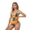 Swimwear de mujeres Maternity Velera V Embarazada Naranja Naranja Freenum Flenum Cubierta de un panceta de una pieza