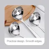 Spoons Korean Stainless Steel Thickening Spoon Creative Long Handle El Pot Soup Ladle Porridge Colander Filter