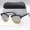 RAYS Classic Brand Wayfarer Luxury Square Occhiali da sole Strama acetato con lenti nere raggi occhiali da sole per donne Uv400 con scatola 126