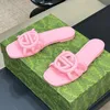 Designer Sandals Slifori da donna Slifori di gomma Slipisti da donna Flat Beach Jelly Orange Summer Muli Autunno Sandali di lusso impermeabili