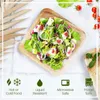 Disposable Dinnerware 20/50Pcs 8" Square Palm Leaf Plate Elegant Party Bamboo Like Compostable Biodegradable Dinner Tableware Sturdy
