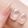 Gelé naken gel nagellack 10 ml ljusrosa persika genomskinlig färg uv botning lack konst diy hemma 240430