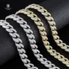 Test GRA Moissanite Diamond Gold Sterling Sier Cuban Link Chain For Men Hip Hop Necklace