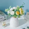 Decorative Flowers Artificial Peony Bouquet Wedding Home Decoration Flower Ins Rose Pography Small Plantas Artificiales